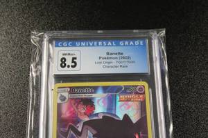 lot 58 image: 2022 Pokemon Lost Origin Character Rare Banette #TC07 CGC 8.5