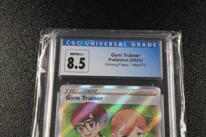 lot 61 image: 2021 Pokemon Shining Fates Gym Trainer #068072 CGC 8.5