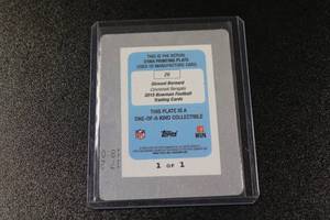 lot 70 image: 2015 Bowman Cyan Printing Plate Giovani Bernard #26 11  Only 1 Exist