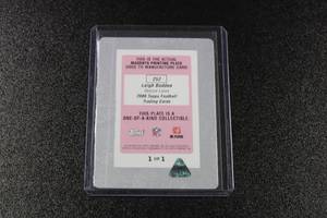 lot 71 image: 2008 Topps Magenta Printing Plate Leigh Bodden #252 11  Only 1 Exist