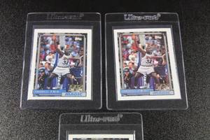 lot 96 image: 1992-93 Topps Shaquille ONeal #362 Rookie Card Lot  (3) Rookie Cards