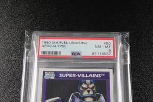 lot 144 image: 1990 Marvel Universe Apocalypse #80 PSA 8