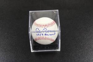 lot 164 image: Al Rosen Sweet Spot Baseball Autograph w 1953 AL MVP Inscription  No COA