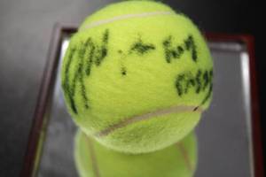 lot 175 image: Michael Chang Autograph Tennis Ball w SportsMemorabilia.com COA See Description