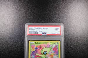 lot 117 image: 2020 Pokemon Vivid Voltage Celebi #009185 PSA 9