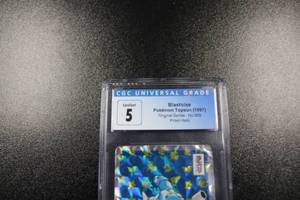 lot 127 image: 1997 Pokemon Topsun Original Series Prism Holo #009 CGC 5