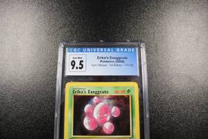 lot 128 image: 2000 Pokemon Gym Heroes 1st Edition Erikas Exeggcute #77132 CGC 9.5
