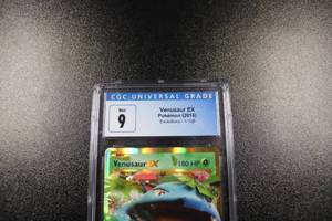 lot 129 image: 2016 Pokemon EX Evolutions Venusaur EX #1108 CGC 9