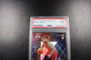 lot 133 image: 2019-20 Chronicles RECON Coby White #295 Rookie Card PSA 9