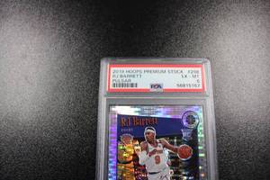 lot 134 image: 2019-20 Hoops Premium Stock Pulsar RJ Barrett #298 Rookie Card PSA 6