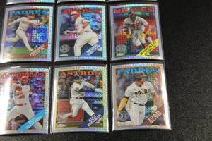 lot 195 image: 2023 Topps Series 1 1988 Silver Pack Refractor Lot  9 Cards  Mike Trout - Juan Soto - Ronald Acuna