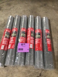14 in. x 2 ft. x 5 ft. 23-Gauge Galvanized Steel Hardware Cloth by Everbilt Customer Returns See Pictures