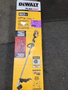 Lot of 60V MAX Brushless Cordless Battery Powered Attachment Capable String Trimmer DeWalt Tool Only Customer Returns See Pictures