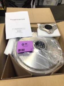 46000 BTU Stainless Steel Gas Patio Heater by Hampton Bay Customer Returns See Pictures