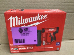 M12 12-Volt 23-Gauge Lithium-Ion Cordless Pin Nailer (Tool-Only) by Milwaukee Customer Returns See Pictures