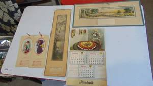lot 11 image: 4 Vintage calendar, 2 from Northwood, ND