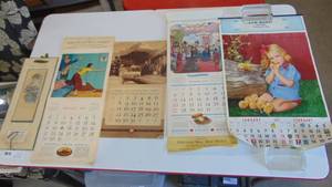 lot 12 image: 5 Vintage Calendar, Northwood and Petersburg