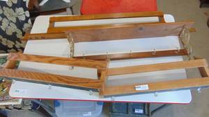 lot 15 image: 4-wood wall racks