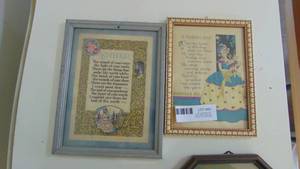 lot 45 image: 4-Vintage verse Prints