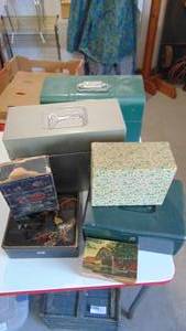 lot 85 image: Lot of metal and wood boxes