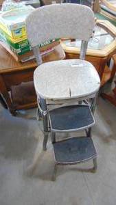 lot 115 image: Vintage Cosco stool, needs new covering