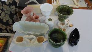 lot 149 image: Pottery vases and containers (some asis)