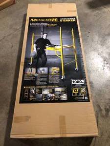 Jobsite 6 ft. W x 6.25 ft. H x 2.5 ft. D Metal Baker Style Rolling Scaffold Platform, 1000 lbs. Load Capacity by MetalTech Customer Returns See Pictures