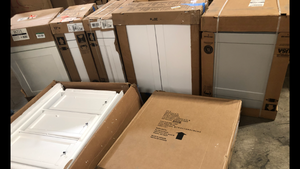 Lot of Assorted Kitchen Cabinets  Customer Returns See Pictures