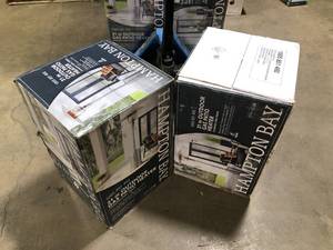Lot of 2 Stainless Steel Patio Heater by Hampton Bay Customer Returns See Pictures