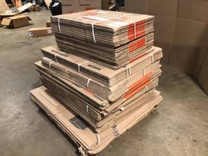 Pallet of Packaging Moving Boxes See Pictures