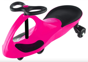 lot 430 image: Wiggle Car Ride On Toy  No Batteries, Gears or Pedals  Twist, Swivel, Go in Hot Pink (OPEN BOX)