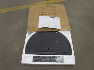 lot 404 image: Pure Garden 50-146 20 Pound Base 20 Pound Half Round Patio or Deck Umbrella (OPEN BOX)