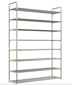 lot 466 image: LOT OF 2- Shoe Rack with 8 Shelves-Eight Tiers for 48 Pairs (OPEN BOXES)