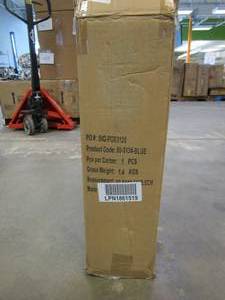 lot 472 image: Wakeman 80-5134-BLUE Non Slip Comfort Foam Durable Extra Thick Yoga Mat (OPEN BOX)