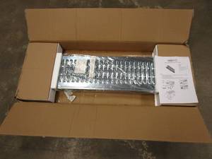 lot 510 image: Stalwart Loading Ramps, Steel Ramp Set for ATVs, Motorcycles, Mowers, Carts and More, Use with Pickup Trucks and Trailers, 1200lb Combined Capacity (OPEN BOX)