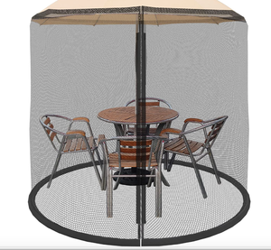 lot 493 image: Pure Garden 82-5677C Netting for Patio Table Umbrella- 7.5 (NETTING ONLY)