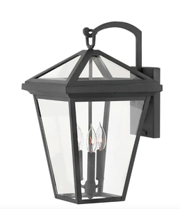 lot 520 image: Hinkley 3-Light Museum Black Alford Place LED Outdoor Lantern Sconce (OPEN BOX)