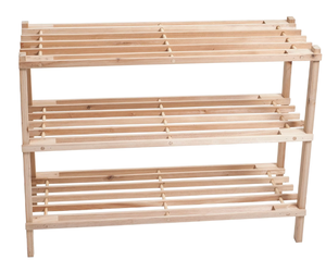 lot 568 image: Set of Shoe Shelves - 1 Has 3 Shelves and the other has 4 Shelves (OPEN BOXES)