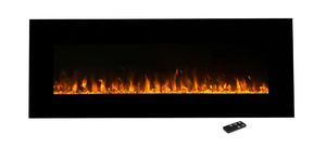 lot 582 image: Northwest  54 in. LED Fire and Ice Electric Fireplace with Remote in Black (MANUFACTURER SEALED, OPEN FOR INSPECTION)