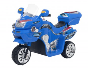lot 596 image: Lil Rider 80-109U 3-Wheel Battery Powered FX Sport Bike - Blue (OPEN BOX)
