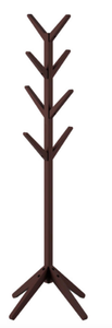 lot 620 image: Lavish Home 80-ENTRYF-4 Modern Freestanding Wooden Coat Rack, Espresso Brown (OPEN BOX)
