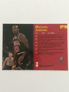 lot 356 image: 1996-97 Topps NBA Stars #124 Michael Jordan Chicago Bulls