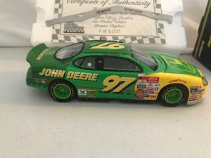 lot 367 image: 1999 NASCAR Chad Little #97 John Deere 124 scale die cast stock car