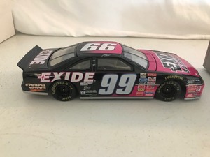 lot 372 image: 1997 NASCAR MAC Tools Jeff Burton #99 Exide Batteries 124 scale die cast stock car