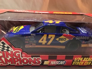 lot 399 image: 1996 Preview Edition NASCAR Racing Champions Jeff Fuller #47 Sunoco 124 scale die cast stock car