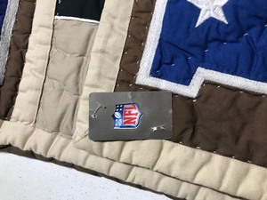 lot 111 image: Vintage NFL Shield & NFC Logo Thick Pillowcase 26.5 x 20 RARE