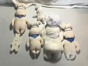 lot 135 image: 6 - pillsbury dough boy figurines