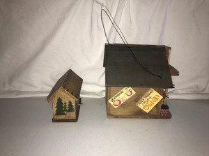 lot 144 image: 2 wood bird houses