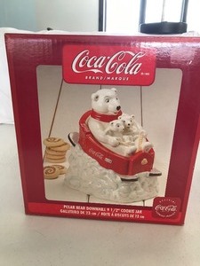 lot 159 image: 2005 Coca Cola Cookie jar - Polar Bear Downhill