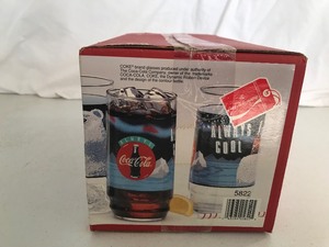 lot 164 image: 1995 - 8 piece Coca Cola glass drink set
